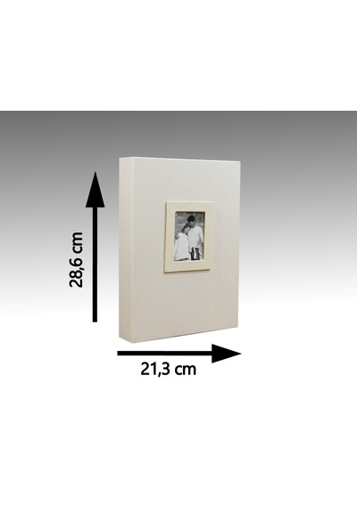 Nurcan Foto NRCN-K57200 13 x18 CM 200'lük Koton Desenli Fotoğraf Albümü
