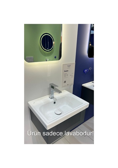 Cerastyle Frame 60 X 45 Cm Dolap Uyumlu Lavabo Gri