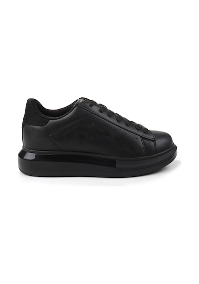 Papuç Sepeti Drk-147 Anatomik Yüksek Taban Unisex Spor Ayakkabı Siyah