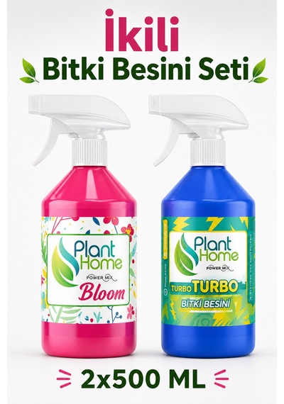 Sıvı Bitki Besini Seti Bloom Ve Turbo 2 X 500 Ml 1 L