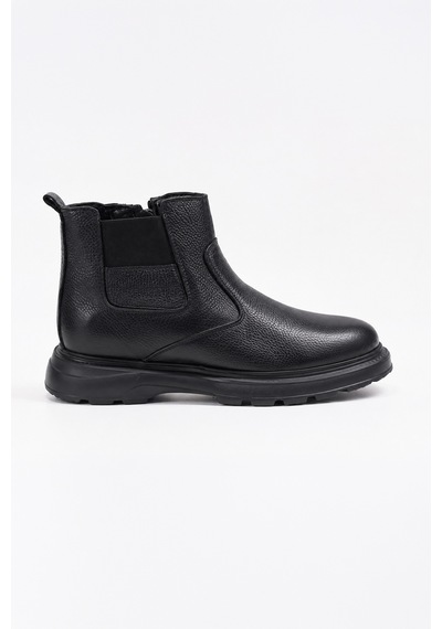 Morven Erkek Siyah Casual Fermuarlı Yarım Bot 26ks005001001 Siyah