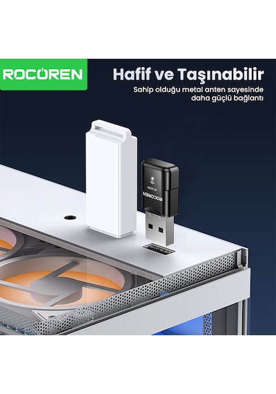 Rocoren 650 Mbps 2.4 & 5ghz Dual Band Usb Wifi Adaptör