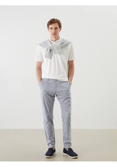 Lcwaıkıkı Classic Mavi Dar Kalıp Erkek Chino Pantolon