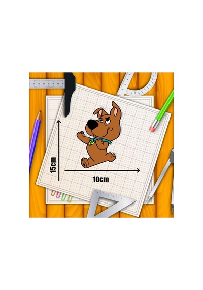 Scooby-doo Motorsiklet,cam, Laptop, Kask, Araba Sticker 15x10 Cm