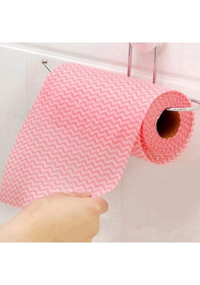 Ponitex Süper Emici Perforeli Pratik Hassas Temizlik Bezi 12 Adet Pembe 50 Yaprak 25 x 30 CM