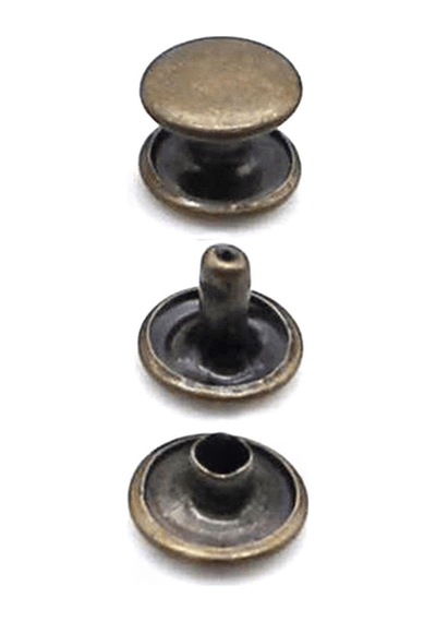 7 Mm 33 No Antik Renkli Perçin Rivet 30 Adet Antik Kahve