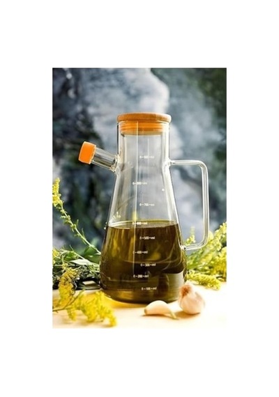Askımo - Borosilikat Cam 900 Ml. Yağdanlık Muhtelif