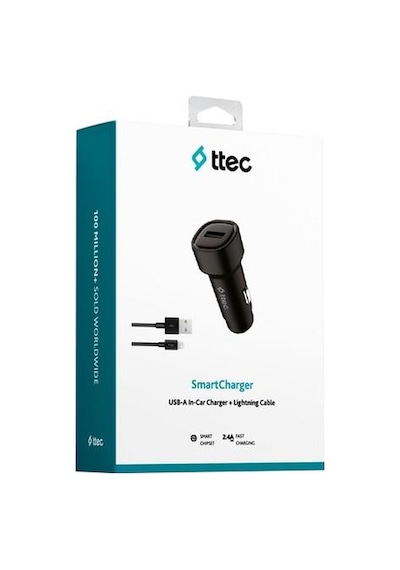 Ttec Smartcharger 12w 2.4a Araç Şarj Aleti + 120cm Lightning Kablo 2cks30ls