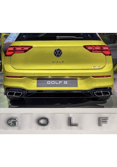 Yeni Golf 7- 8 Yazısı Krom Volkswagen Golf Bagaj Yazısı