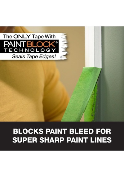 Frogtape Çok Yüzeyli Boyacı Bandı, Paıntblock Teknoloji, 3.6 Cm X 54.9 M, Yeşil, 4 Rulo 240660