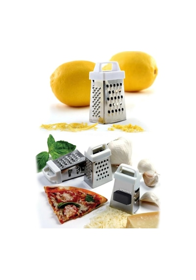3' Lü Paslanmaz Çelik Pratik Mini Mıknatıslı Rende Limon, Sarımsak Ve Zencefil Rendesi Çelik Diğer