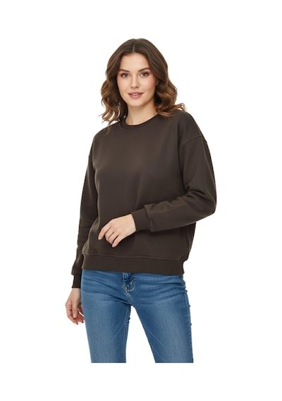Baglan Kadın Spor Sıfıryaka Sweatshirt Bgl-st05061 Kahverengi