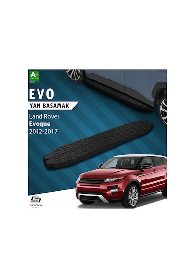 S-dizayn Land Rover Range Rover Evoque Evo Siyah Yan Basamak 173 Cm 2012-2017