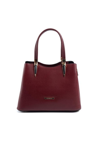 Silver Polo Sp1205 Kadın El Çantası Düz Bordo-bordo