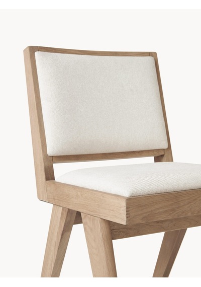 Arvika Ahşap Ceviz Sandalye Natural - Beyaz