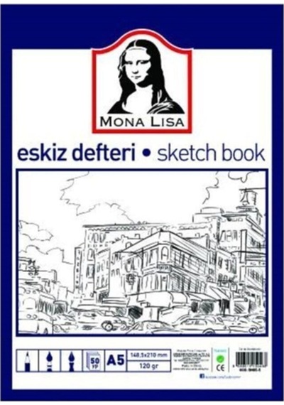 Mona Lisa Eskiz Defteri Sketch Book A5 120 Gr. 50 Yp