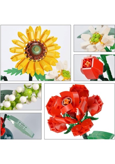 Lz1659 Loz Eternal Flowers Serisi - ''her Zaman Güneşe Doğru'' 568 Parça Yapım Seti