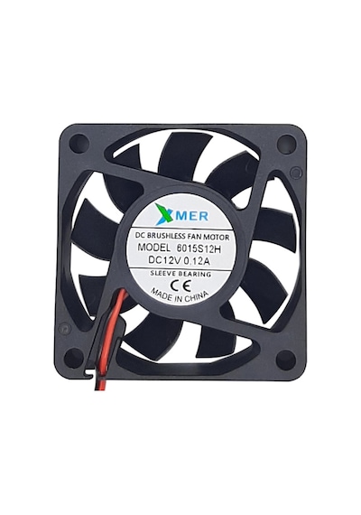 Xmer 60X60X15Mm 12V 0.12A 2 Kablolu Fan