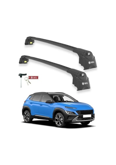 Turtle Hyundai Kona 2017-2023 Ara Atkı Air2 Siyah