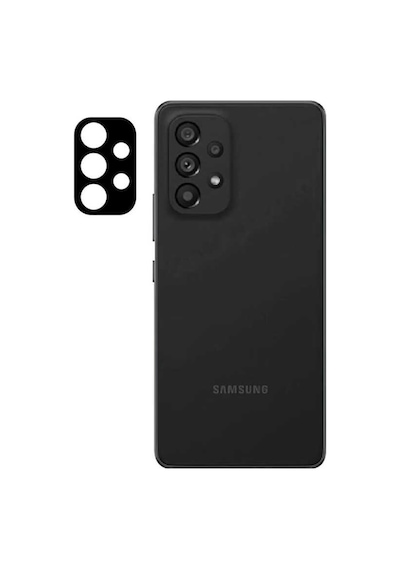 Samsung Uyumlu Galaxy A53 5G 3D Kamera Lens Koruma Camı Siyah