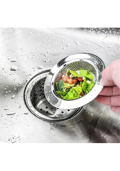 Paslanmaz Çelik Mutfak Lavabo Süzgeci Evye 7 Cm Metal 1 Parça Tr Metal Diğer