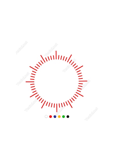 Saat Ve Zaman Çizgilerini Gösteren Çizelge Sticker (367516145)