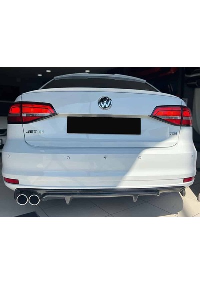 Vw Jetta Mk6 R Difüzör Difizör Plastik Parlak Siyah 2014 2015 2016 2017 2018 Arka-bodykit-ek-karlık
