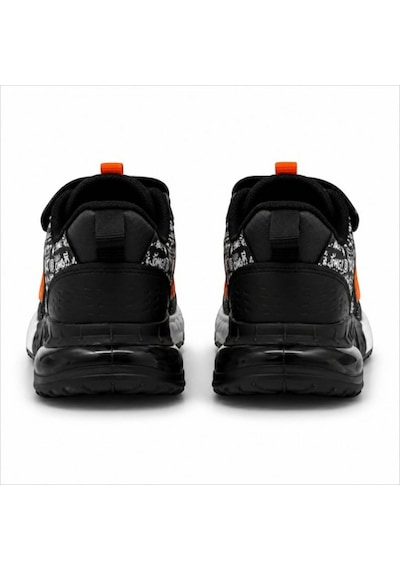 Black Flex Grafiti Çocuk Sneaker Ayakkabı Siyah Oranj 31-35 2651 Sıyah