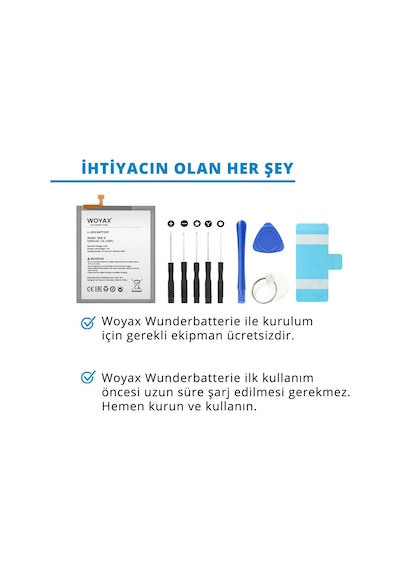 Deji Samsung Galaxy Uyumlu M12 / A21S / A12 / A13 / A04S Woyax by Deji Batarya