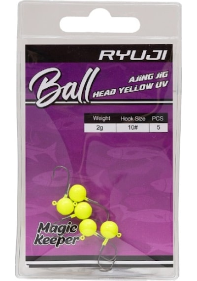 Ryuji Ball Ajing Yellow Uv 10 Jig Head Ağırlık Gr : 2gr