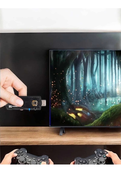 20.000 Oyunlu Premium Model Oyun Konsolu 8k Android Tv Hd Game Stick Çok Renkli