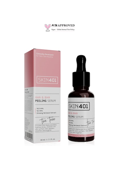Skin401 Aha %10 Bha %2 Canlandırıcı Cilt Tonu Eşitleyici Yüz Peeling Serum 30ml