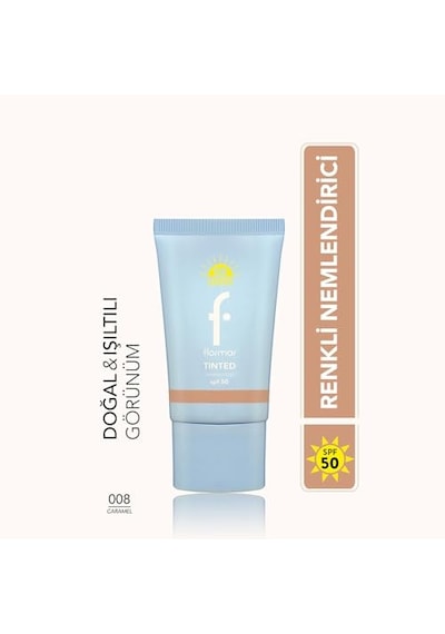 Sun Lovers Nemlendirici Etkili &amp Doğal Bitişli Renkli Güneş Koruyucu Spf50-008 Caramel