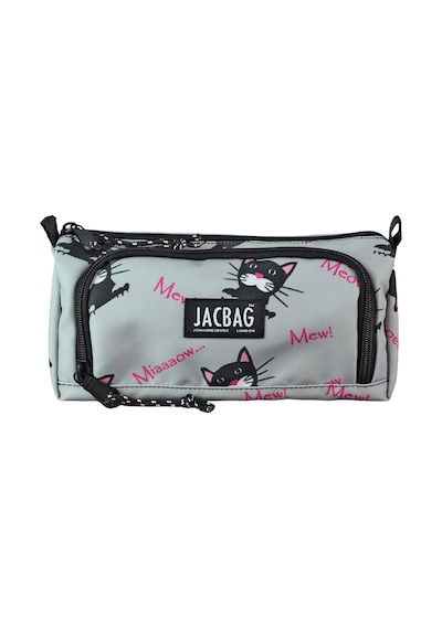 Jacbag Prime Xl-lastik Ayraçlı İki Bölmeli Kalem Kutusu Prime Xl-miyav renkli