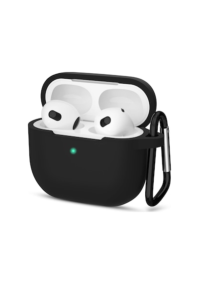 Lexroo Airpods 3. Nesil İle Uyumlu İnce Ve Hafif Silikon Kılıf - Siyah A2564 A2565 A2566