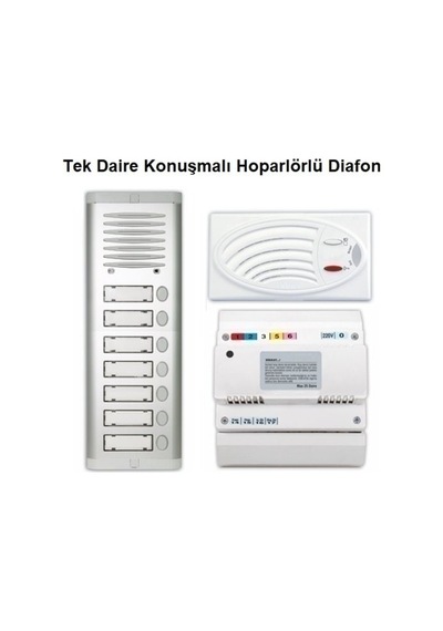 Tek Daire Konuşmalı Hoparlörlü Diafon
