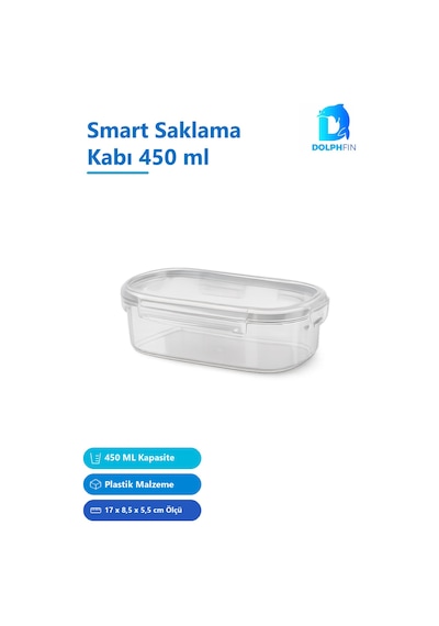 Smart Saklama Kabı 450 Ml Çok Renkli Plastik
