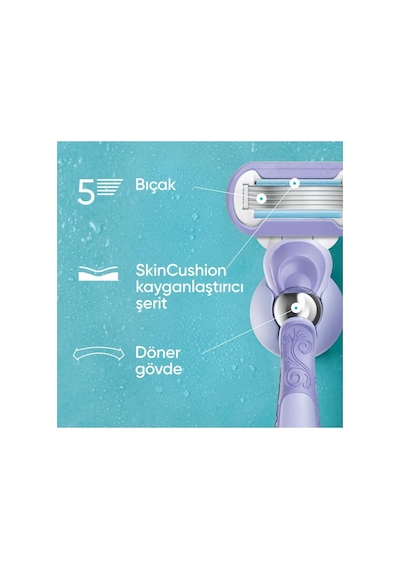 Gillette Venus Extra Smooth Kadın Bıçakları, 3 Yedek Kartuş