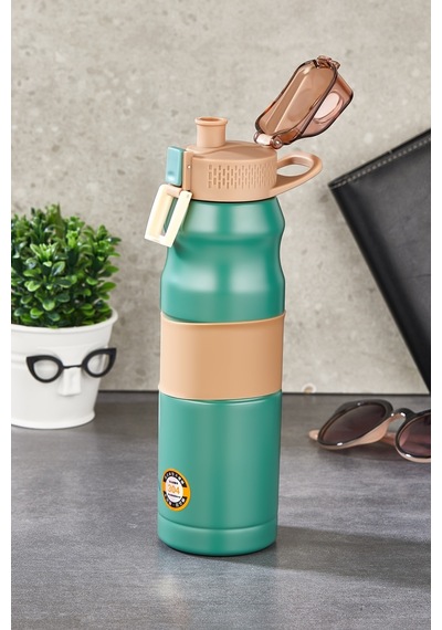 Cooker 700 Ml Paslanmaz Çelik Matara Termos Yk1204 Mavi