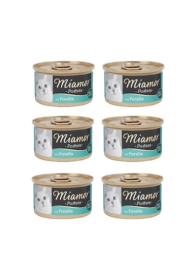 Miamor Pastete Alabalıklı Tahılsız Konserve Kedi Maması 6 x 85 G