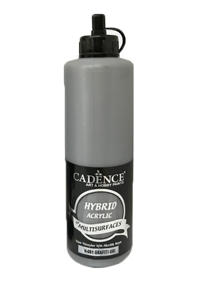 Cadence Hybrid Akrilik Boya Grafiti Gri 500Ml N:H-081