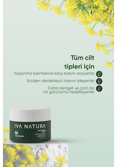 Iva Natura Onarıcı Gece Kremi Ölmez Çiçek Özlü 50 ML