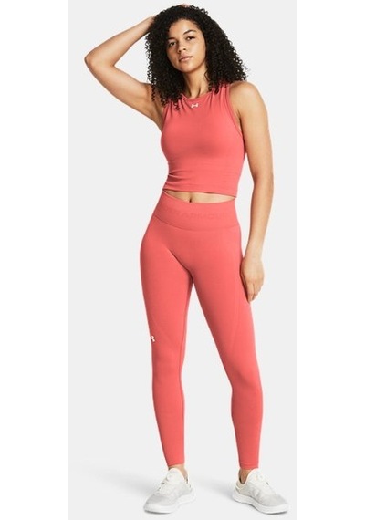 Under Armour Kadın Ua Train Dikişsiz Tayt 1381662-811 Beyaz - Pembe