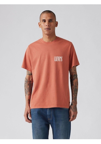 Levi's Relaxed Fıt Serıf Logo Erkek Kırmızı T-shirt 16143-1918-4748 Reds