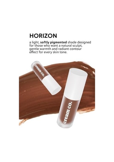Cream Co. Likit Bronzer Glow Sculpt Horizon, Kontür Nötr Açık Kahve, Yüz Şekillendirici Nemlendirici Makyaj Diğer