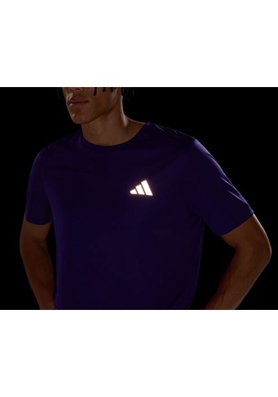 Adidas Run Ess Tee M Erkek Koşu Tişörtü Kg3186 Mor