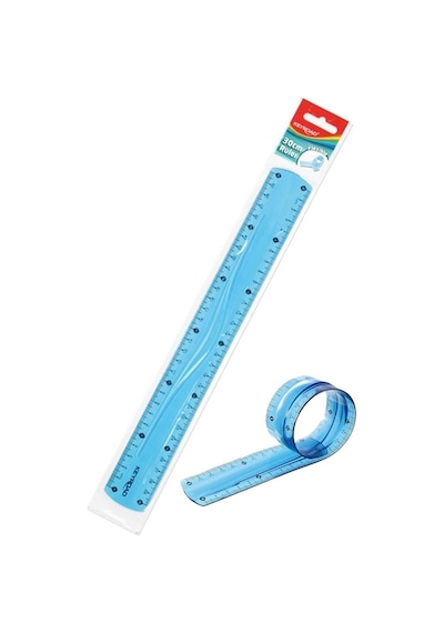 Keyroad Kırılmaz Cetvel 30 CM Mavi