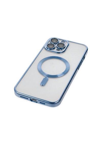 Ilkeshop Newface Apple iPhone Uyumlu 14 Pro Kılıf Kross Magneticsafe Kapak - Sierra Blue
