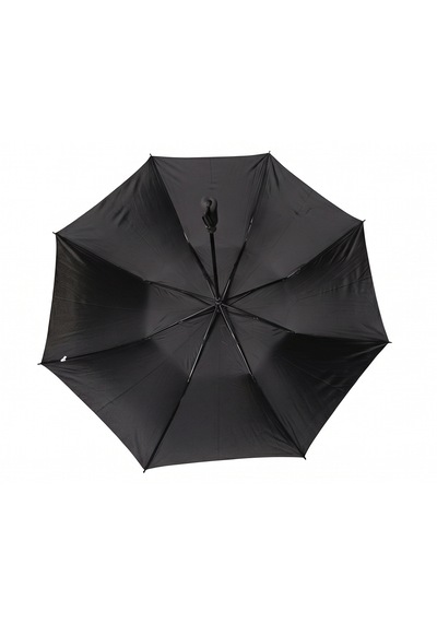 Huytom Katlanır Şemsiye 8 Telli Fiber Baston Kapalı Boy: 53cm Açık Boy:80cm Açıklık:125cm Siyah
