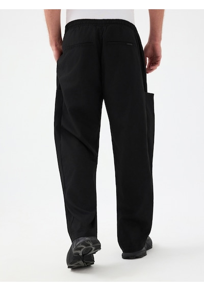 Relax Fit Erkek Pantolon Siyah